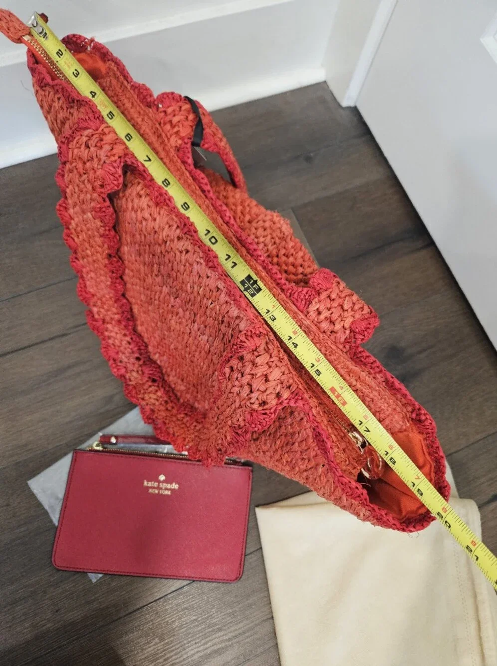 NWT Kate Spade NY x Target Raffia Bow Tote + Kate Spade NY Wristlet Bundle